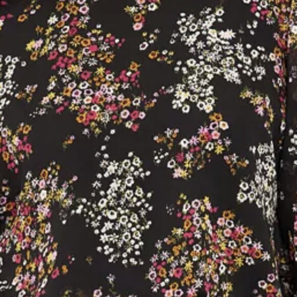 Sam & Jess Floral Print Flutter Sleeve Top - Picture 4 of 4